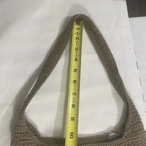 The Sak Original Crocheted Shoulder Bag Brown Knit Hobo Purse thumbnail 4