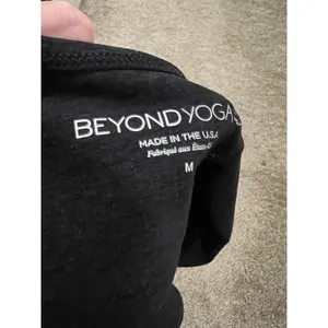 Beyond Yoga Studio Space Dye Cross Back Heather Black Gym Fitness Tank Top M thumbnail 8