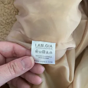 I AM GIA Teddy Jacket XS Camel Sherpa Zip Streetwear Coat Women thumbnail 16