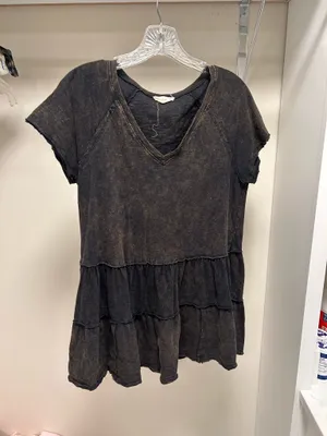 Altar’d State black flowy top thumbnail 2