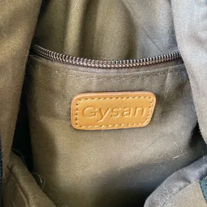 Gysan Black Backpack with Tan Accents — Everyday Backpack/Book Bag thumbnail 6