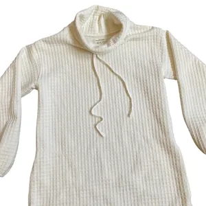 Max‎ Studio Women's Waffle Knit Cowl Neck Casual Dress Ivory XS - New thumbnail 3