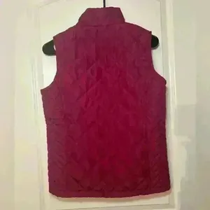Great Northwest Indigo Burgundy Puffer Vest Size Small. Quilted thumbnail 3