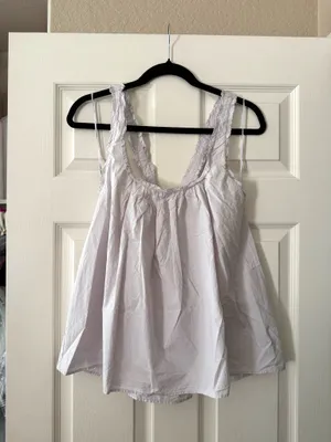 BNWT Zara Light Lilac Poplin Strappy Top thumbnail 6