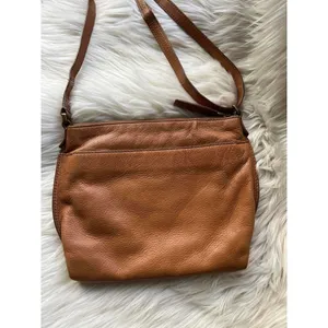 Fossil Brown Leather Crossbody Bag thumbnail 2