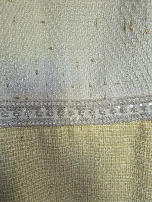 MOTF White And Yellow A-Line Skirt Dress thumbnail 7
