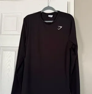 Gymshark Long Sleeve Black Workout Top thumbnail 6