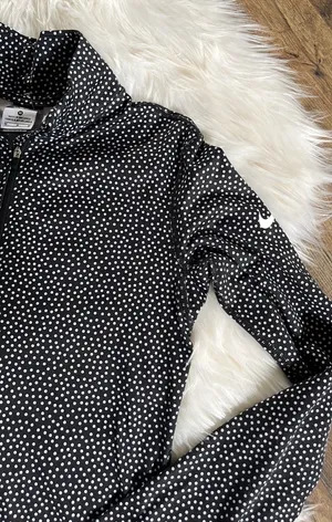Nike pro moisture wicking long sleeve half zip work out shirt medium thumbnail 3