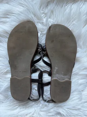 GAP strappy flat sandals Brown Size 6 thumbnail 4
