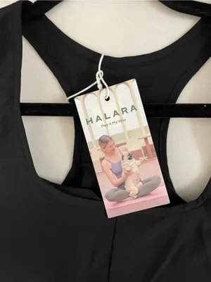 Halara NWT Black Racerback High-Low lightweight Dress Size L thumbnail 7