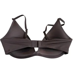 Skims Size 32C Ultimate Teardrop Push Up‎ Bra Cocoa Dark Brown Seamless Shaping thumbnail 5