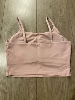 Dusty Pink Cropped Cami Tank Top thumbnail 2