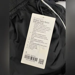 Lululemon NWT Stretch Satin Nylon Super High Rise 5” Black Shorts Size S thumbnail 8