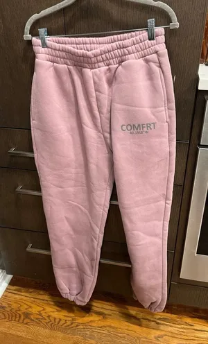 Comfrt purple mauve sweatpants women's medium thumbnail 1