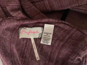Free People 100% Cotton Oversized Scarf / Shawl 💜 thumbnail 8
