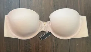 Victoria's Secret Strapless Light Pink Shimmery Bra thumbnail 1