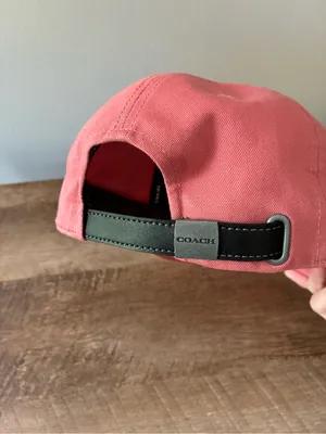 Coach Embroidered Baseball Hat CAA64 Pink / Black thumbnail 8
