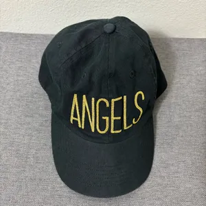 ’47 Brand Los Angeles Angels Black Cap Gold Script Embroidery Adjustable thumbnail 3