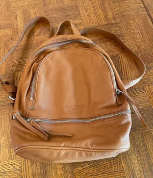 LIEBSKIND BERLIN ALITA LEATHER BACKPACK Tan thumbnail 1