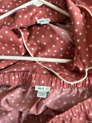 Aerie Silk Pajama Set ‼️Mixed Sizes - shirt (med), shorts (small) thumbnail 2