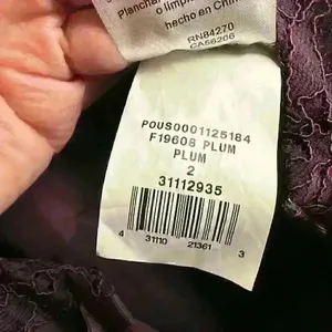 NWT David's Bridal F19608 Plum Long Lace Mesh High Neck Sz 2‎ thumbnail 8