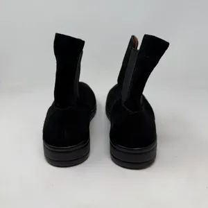 Lucky Brand Gabbee Chelsea Boots Womens 11M Black Suede Lug Sole Ankle Booties thumbnail 4