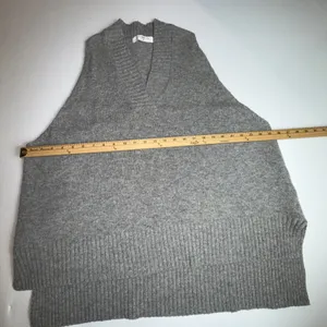 Storets Lyla Oversized Knit Vest Gray Women S/M Made In‎ Korea thumbnail 4