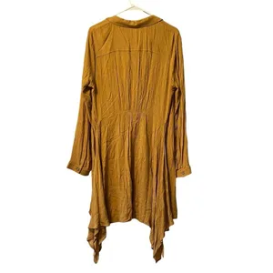 Mystree‎ Anthropologie Tunic Shark Hem Dress Size Large Boho Peasant Cottagecore thumbnail 2