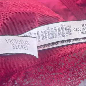 Victorias Secret red lace bralette thumbnail 6
