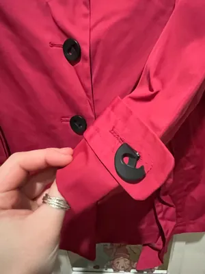 Black Rivet Pink Trench Coat thumbnail 5