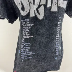 BRATZ Y2K Vibes Dark Grey Acid Wash Reworked Side Slit Angel Dolls Graphic Tee thumbnail 8