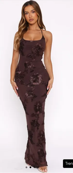 NWT Formal Brown Maxi Dress thumbnail 1