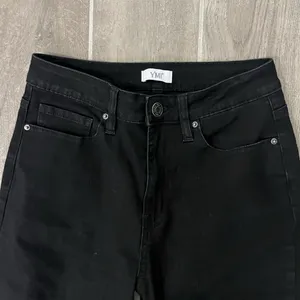 YMI Women's Black Flared Raw Hem Jeans thumbnail 2