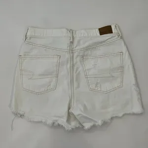 American Eagle Distressed Boyfriend Shorts in White thumbnail 2