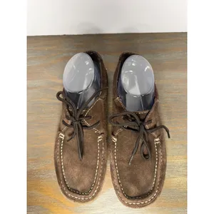 Yellow Box Brown Suede Leather Lace Up Moccasin Shoes Size 9 thumbnail 7