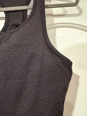 lululemon athletica ebb to street Black‎ Racerback cropped Tank Top 10 thumbnail 3