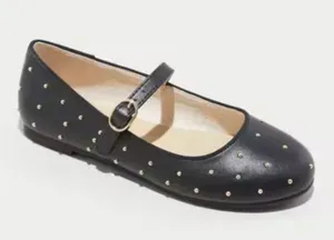 New cat and Jack studded kids Black Mary Jane Shoes size 5 thumbnail 1