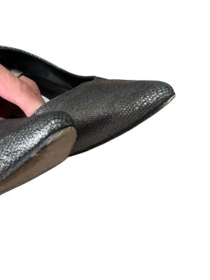 Manolo Blahnik Pumps Silver sparkly Pointed Toe Shoes 41 thumbnail 12