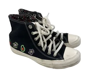 Converse - Chuck Taylor All Star Hi Top Festival Smoothie Sneaker in Black and W thumbnail 1