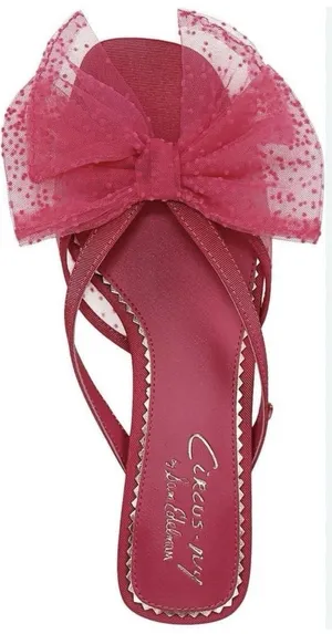 Circus NY by Sam Edelman Women's Natalina Heeled Sandal Magenta Size 7 Bow thumbnail 1