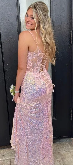 pink prom dress Size 4 thumbnail 5