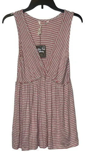 Matilda Jane Women's Top Take The Wheel Tee Striped V-Neck Flowy Tank Small‎ NWT thumbnail 1