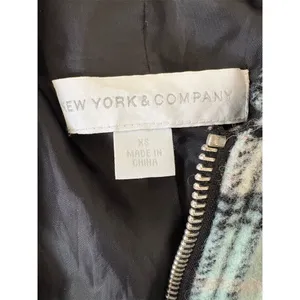 New York & Company Women's Wool Plaid Toggle‎ Coat XS Multicolor Casual thumbnail 5