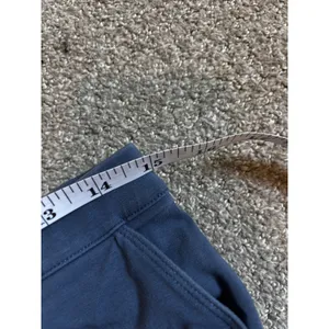 L.L. Bean Knit Pants M Blue Relaxed Straight Leg Elastic Waist Pockets thumbnail 6
