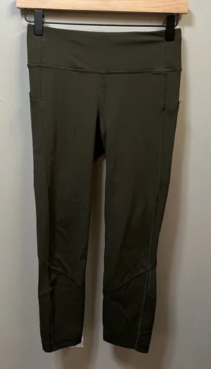 Lululemon Pace Rival‎ Crop *Full-On Luxtreme 22" Dark Olive size 4 thumbnail 1