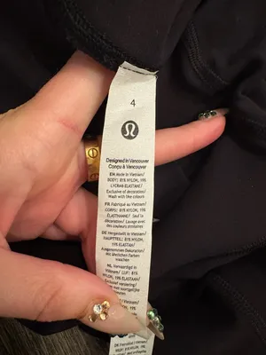 Lululemon Align High Rise Mini-Flared Pant 32" in Black Size 4 thumbnail 4