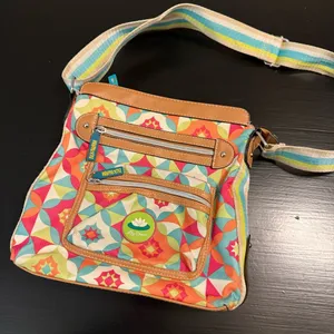 Vera Bradley Lily Bloom‎ Colorful Geometric Crossbody Bag thumbnail 1