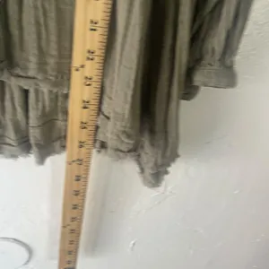 American Eagle Women's Size XS Olive‎ Green Tiered Babydoll Top thumbnail 10