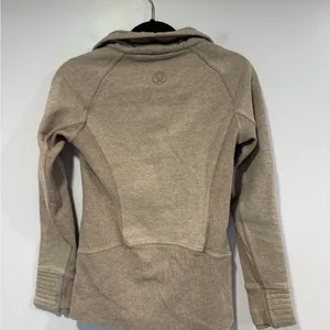 Tan Pink Lululemon Scuba‎ Zip-Up Jacket thumbnail 4
