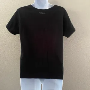 Vintage‎ Y2K Black T-Shirt S Fairy Grunge Gothic Summer Casual 2000s Graphic Tee thumbnail 2